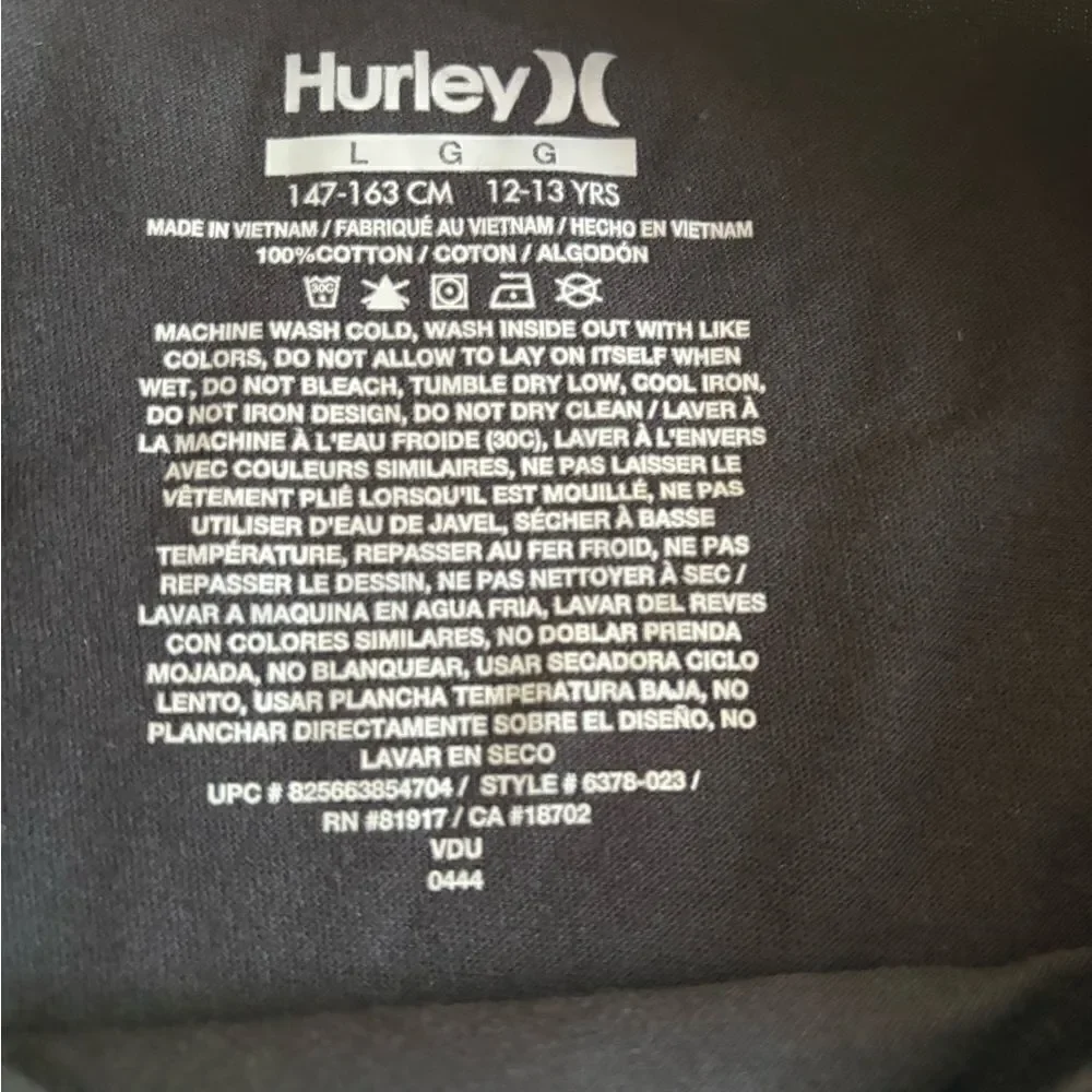 Hurley boys graphic long sleeve shirt